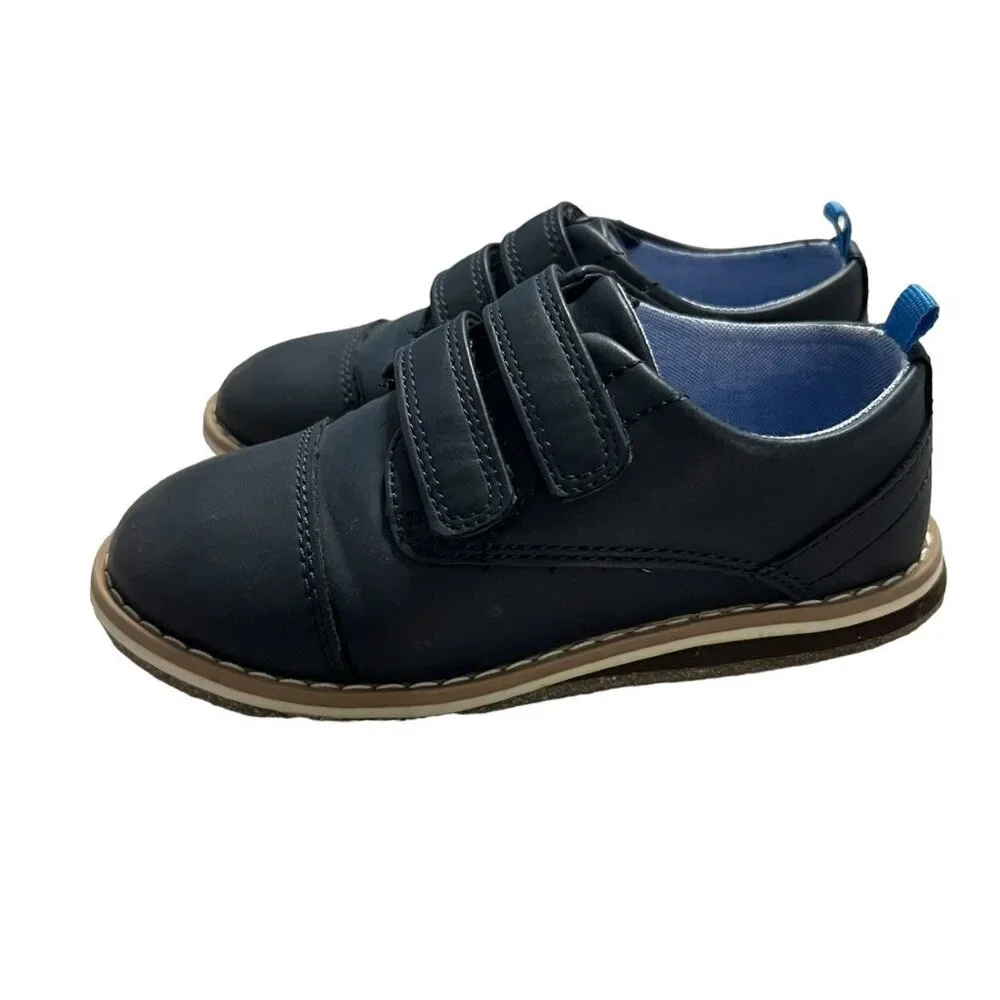 Cat & Jack Sz 10 Navy Blue Oxford Dress Shoes